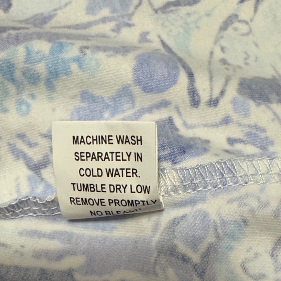 Blue Patterned Mini Dress - Picture 5 of 5